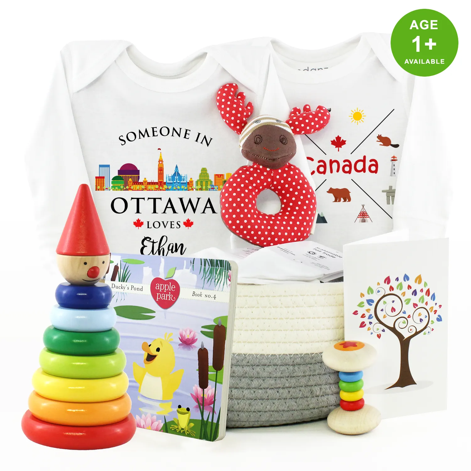 Zeronto Baby Gift Basket - Someone in Ottawa Loves You